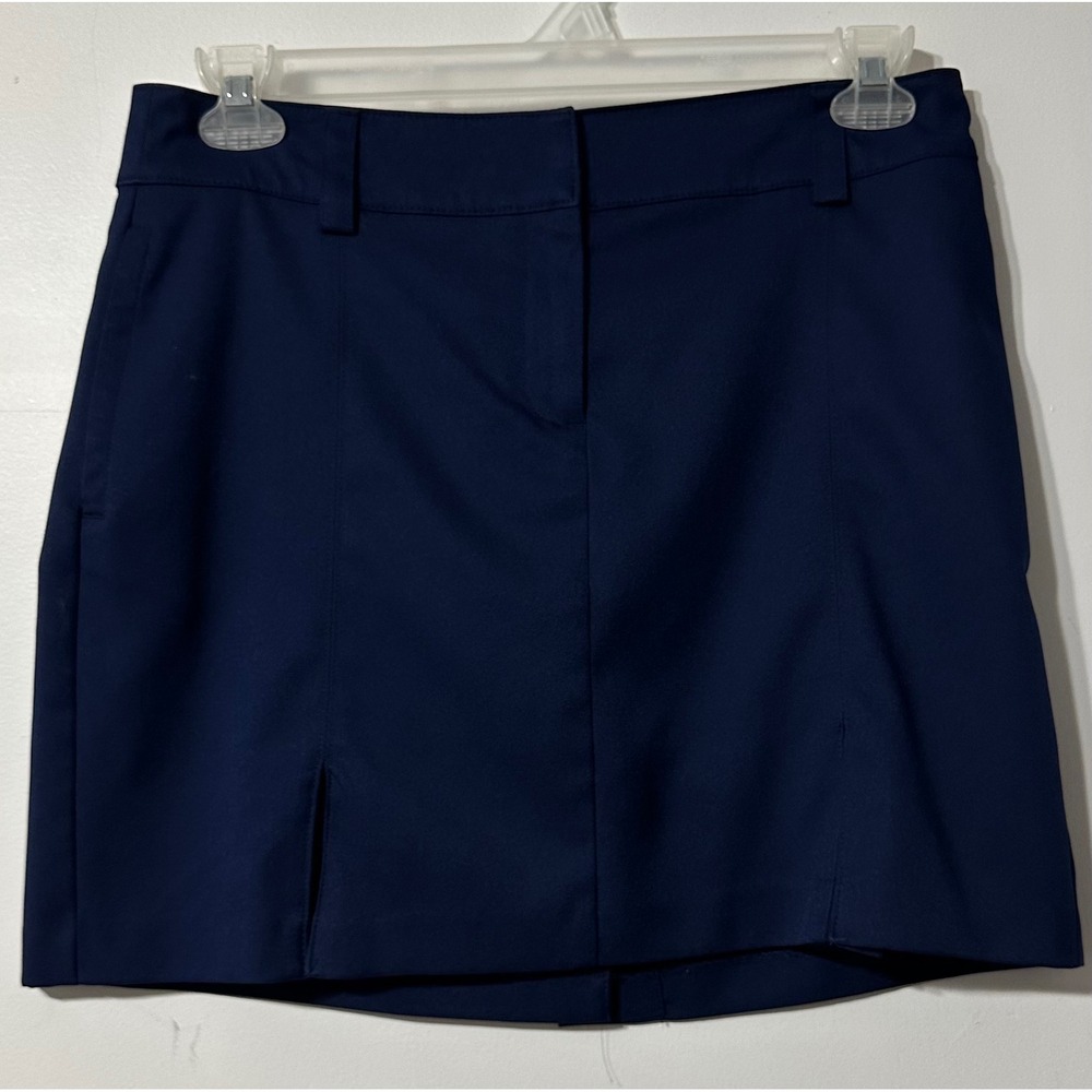 IZOD Golf Skort Women 6 Navy Blue Active Mini Skirt with Built-in Shorts